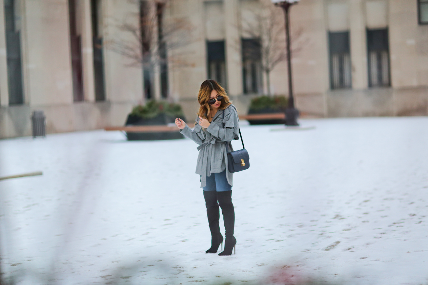 marissa webbb jacket and over the knee boots