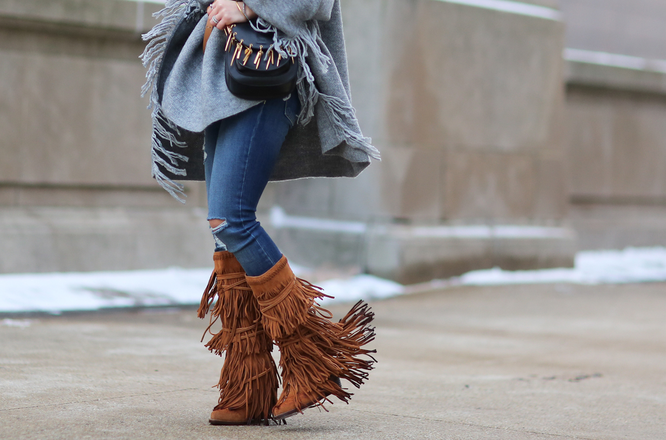 theoutnet fringe poncho and jeffrey campbell fringe boots