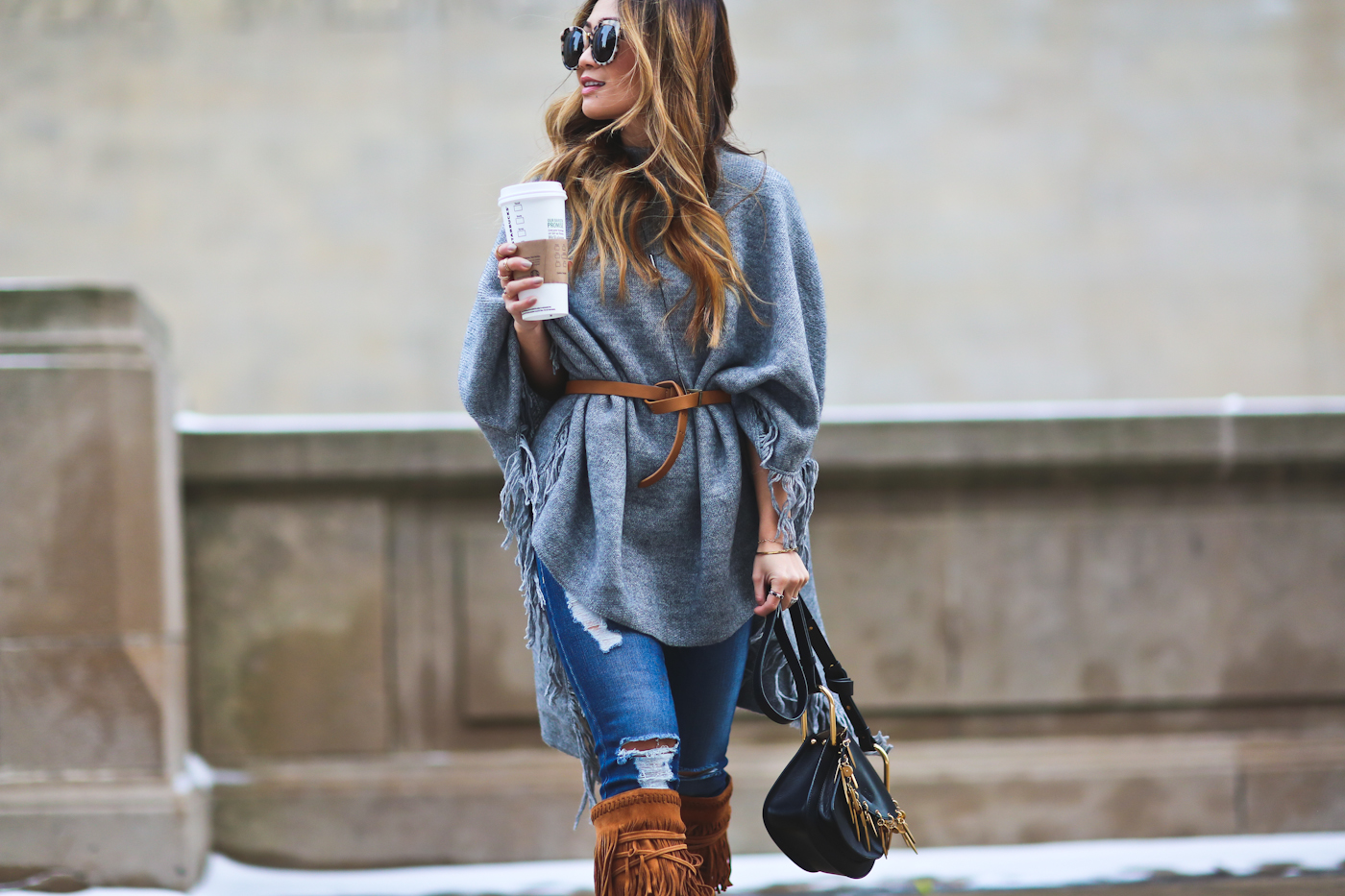 theoutnet fringe poncho and jeffrey campbell fringe boots