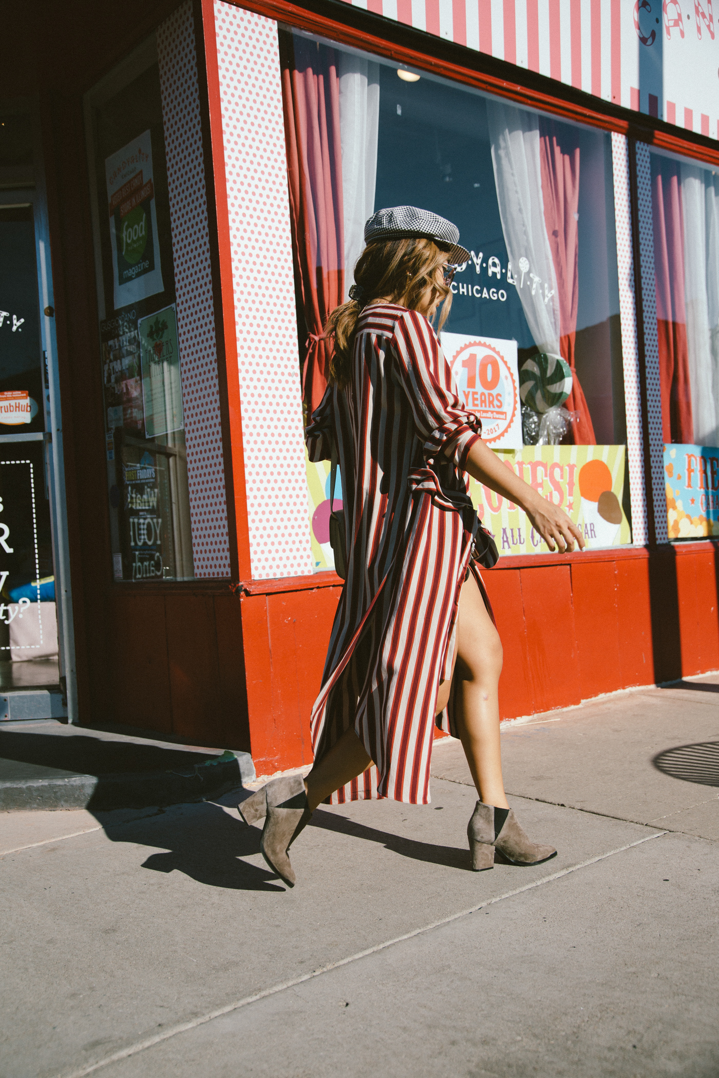 candy cane striped duster rose colored glasses