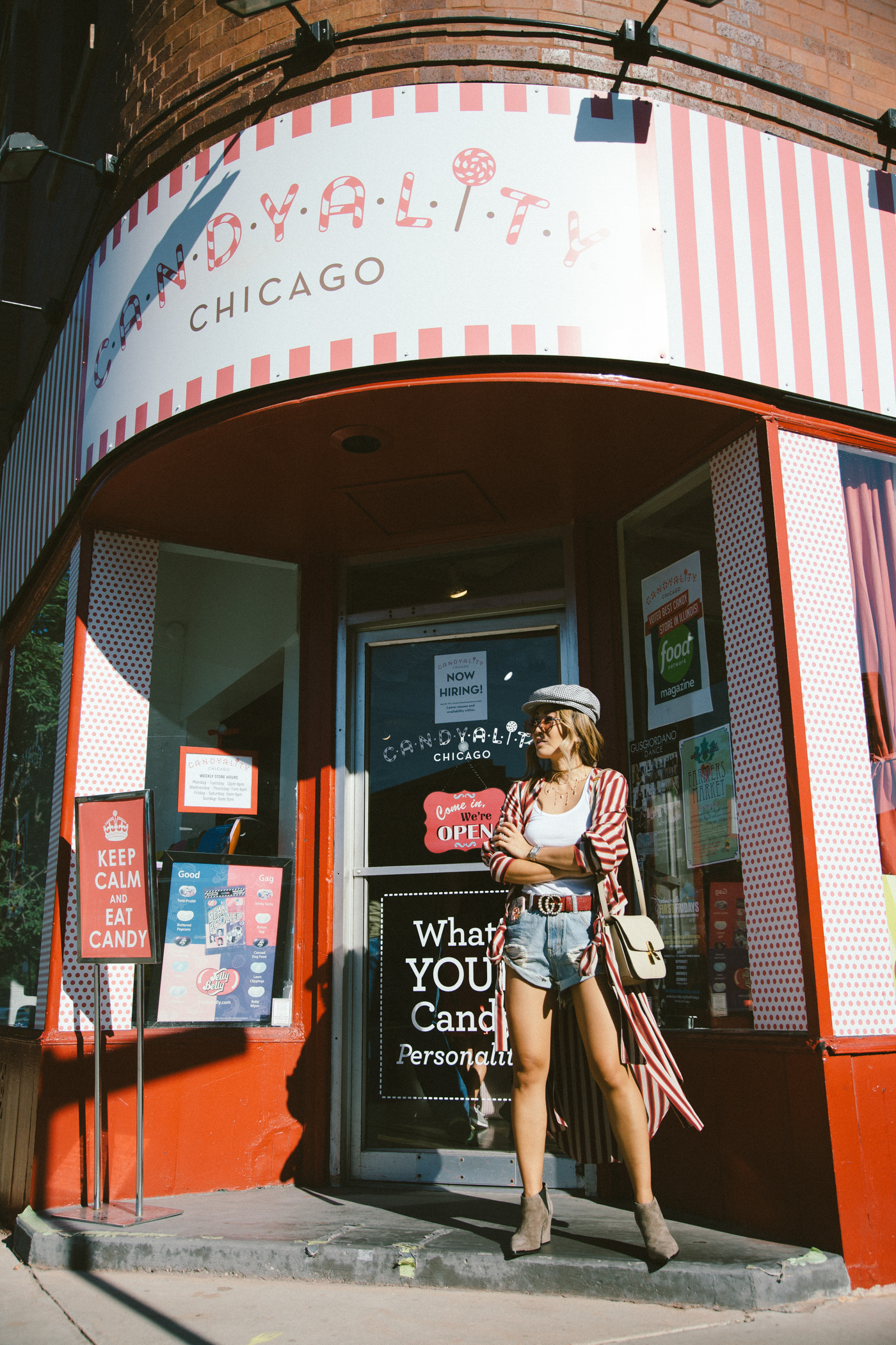 candy cane striped duster rose colored glasses